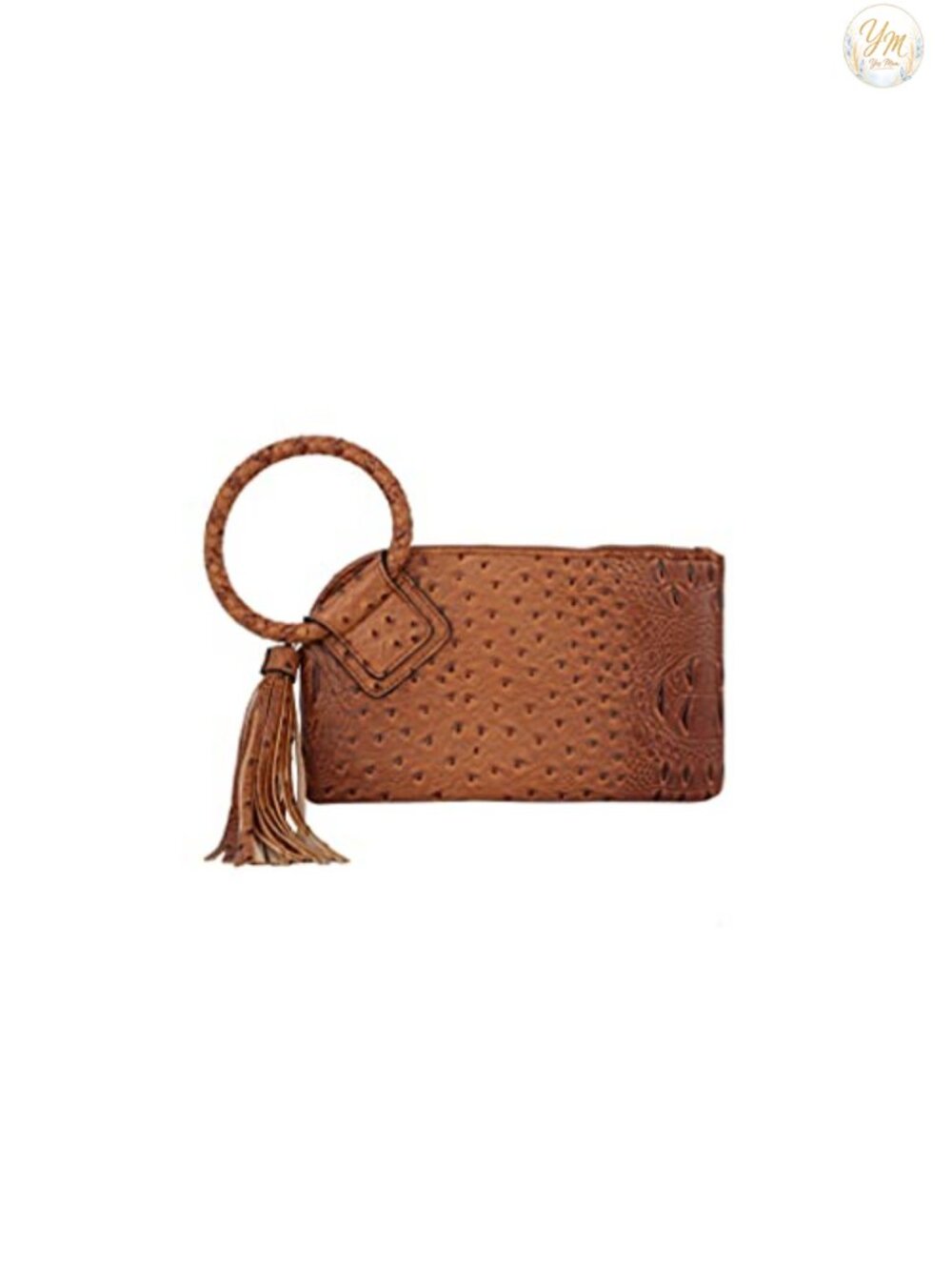 Vegan Faux Leather Wristlet Clutch Wallet Evening Bag with Card Slots